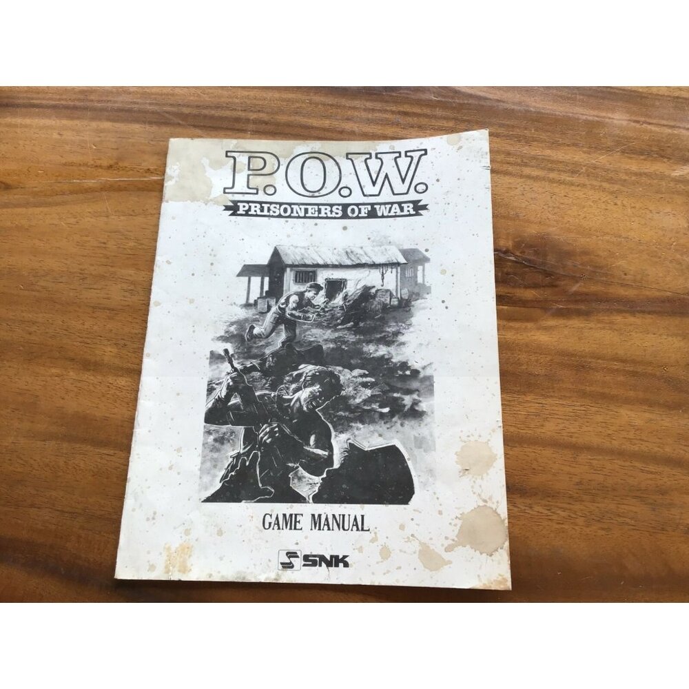 Vintage ORIGINAL SNK  P.O.W. Game Manual